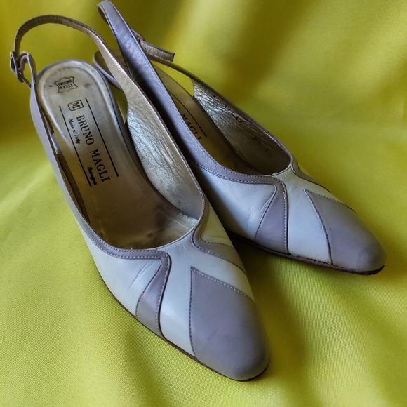 Vintage Woman Shoes All Leather by Bruno Magli Made in Italy Size 8 1/2 AAAA - Picture 5 of 13